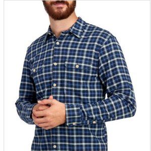 Lucky Brand Men's Plaid Large Long Sleeve Shirt